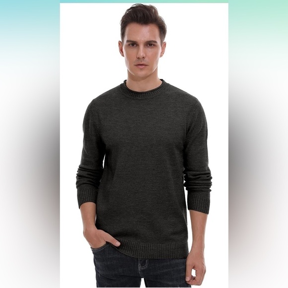 Sailwind Men's Crewneck Sweater Soft Casual Classic Pullover with Ribbing Edge L - Picture 2 of 16